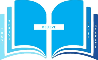 Picture of a book with the word Believe in the middle