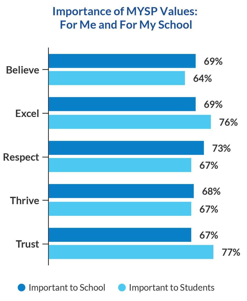 Importance of MYSP Values graphic